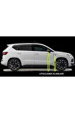 Seat Fr Altea Ateca Yan Aynalar Ve Çamurluk Yanı Damla Desen Bıçak Logo Arma Seti