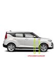 Kia Gt Line Soul Xceed Yan Aynalar Ve Çamurluk Yanı Damla Desen Bıçak Logo Arma Seti