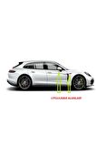 Porsche Panamera Yan Aynalar Ve Çamurluk Yanı Damla Desen Bıçak Logo Arma Seti