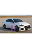 Hyundai N Line Sonata Yan Aynalar Ve Çamurluk Yanı Damla Desen Bıçak Logo Arma Seti