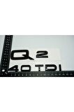 Audi Q2 40 Tdi Parlak Siyah Abs 3m 3d Bagaj Yazı Logo Orjinal Ürün
