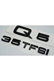 Audi Q5 35 Tfsi Parlak Siyah Abs 3m 3d Bagaj Yazı Logo Orjinal Ürün