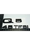 Audi Q5 45 Tfsi Parlak Siyah Abs 3m 3d Bagaj Yazı Logo Orjinal Ürün
