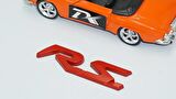 DK Tuning RS Bagaj 3M Kırmızı Metal Logo Arma Dacia İle Uyumlu
