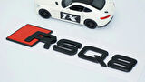 DK Tuning RSQ8 Siyah ABS 3M 3D Bagaj Logo Audi İle Uyumlu