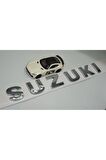 DK Suzuki Bagaj 3M 3D Krom ABS Yazı Logo Amblem 29x4 Cm Uyumlu