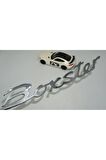 Porsche Boxster Bagaj 3M 3D Krom ABS Eski Model Yazı Logo Amblem