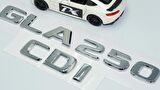 DK Tuning GLA 250 CDi Bagaj Krom ABS Yazı Logo Benz İle Uyumlu