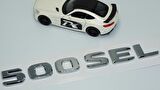 DK Tuning 500 SEL Bagaj Krom ABS 3M 3D Yazı Logo Benz İle Uyumlu