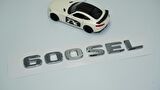 DK Tuning 600 SEL Bagaj Krom ABS 3M 3D Yazı Logo Benz İle Uyumlu