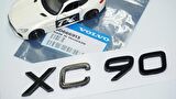 DK Tuning XC90 Siyah ABS 3M 3D Bagaj Yazı Logo Volvo İle Uyumlu