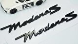DK Tuning Maserati Modena S Siyah ABS Çamurluk Yazı Logo Seti