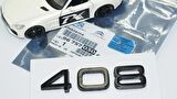 DK Tuning Peugeot 408 Ön Panjur 2022+ Parlak Siyah ABS Logo Amblem