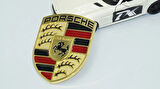 DK Tuning Porsche Logo Kaput Body Gold Metal Logo Amblem Arma