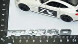 DK Tuning Turbo Bagaj Krom Metal 3M 3D Bagaj Yazı Logo K
