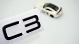 DK Tuning Citroen C3 MK3 2016+ Aircross Bagaj Siyah Yazı Logo Amblem
