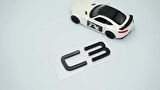 DK Tuning Citroen C3 MK3 2016+ Aircross Bagaj Siyah Yazı Logo Amblem
