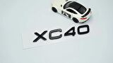 DK Tuning XC40 Siyah ABS 3M 3D Bagaj Yazı Logo Volvo İle Uyumlu