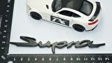 DK Tuning Toyota Supra MK5 Siyah ABS 3M 3D Bagaj Yazı Logo Arma