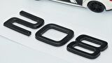 DK Tuning Peugeot 208 Ön Kaput 2022+ Parlak Siyah ABS Logo Amblem