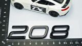 DK Tuning Peugeot 208 Ön Kaput 2022+ Parlak Siyah ABS Logo Amblem