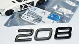 DK Tuning Peugeot 208 Ön Kaput 2022+ Parlak Siyah ABS Logo Amblem