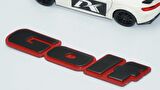DK Tuning Golf MK2 MK3 Bagaj Siyah Kırmızı Yazı Logo Volkswagen İle Uyumlu