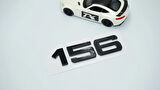 DK Tuning Alfa Romeo 156 Siyah ABS 3M 3D Bagaj Yazı Logo Arma