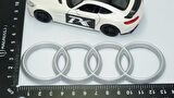 DK Tuning Motor Kapağı Gri Amblem Logosu Audi İle Uyumlu