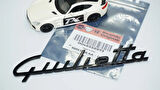 DK Tuning Giulietta Siyah ABS Bagaj Yazı Logo Alfa Romeo İle Uyumlu