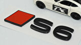 DK Tuning S6 2025+ Bagaj Kırmızı Siyah 3M Yazı Logo Audi İle Uyumlu