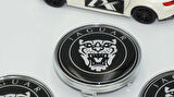 DK Tuning Jaguar Panter Siyah Jant Göbeği Kapak Seti 60mm