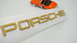 DK Tuning Porsche Bagaj Gold Sarı Renk Yazı Logo Arma