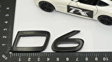 DK Tuning D6 C-S-V-XC Siyah Bagaj Yazı Logo Volvo ile Uyumlu