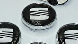DK Tuning Seat Krom Siyah Jant Göbeği Kapak Seti 60mm
