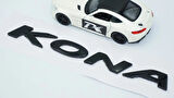 DK Tuning Kona Bagaj 3M 3D Siyah ABS Yazı Logo Hyundai İle Uyumlu