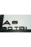 Audi A6 50 Tdi Parlak Siyah Abs 3m 3d Bagaj Yazı Logo Orjinal Ürün