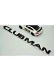 Mini Cooper Clubman Siyah Metal 3m Bagaj Yazı Logo