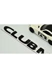 Mini Cooper Clubman Siyah Metal 3m Bagaj Yazı Logo