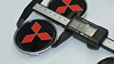 DK Tuning Mitsubishi Krom Kırmızı Jant Göbeği Kapak Seti 68mm