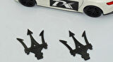 DK Tuning Maserati Torpido Siyah ABS 3M 3D Logo Seti
