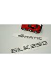 Benz Glk 250 4matic Bagaj Krom Metal 3m 3d Yazı Logo