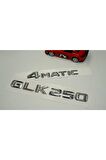 Benz Glk 250 4matic Bagaj Krom Metal 3m 3d Yazı Logo