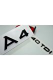 Audi A4 40 Tdi Parlak Siyah Abs 3m 3d Bagaj Yazı Logo Orjinal Ürün