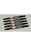DK Audi S Line Logo Kapı Kolu 5Li Damla Desen Sticker Set