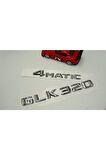 Benz Glk 320 4matic Bagaj Krom Metal 3m 3d Yazı Logo