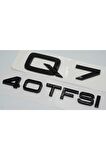 Audi Q7 40 Tfsi Parlak Siyah Abs 3m 3d Bagaj Yazı Logo Orjinal Ürün