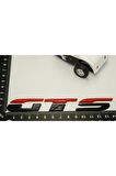 Porsche Gts Bagaj Siyah Kırmızı Metal 3m 3d Bagaj Yazı Logo
