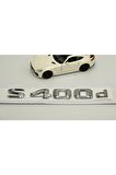 Mercedes Benz S400d Bagaj Krom Metal 3m 3d Yazı Logo