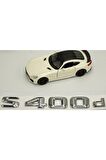 Mercedes Benz S400d Bagaj Krom Metal 3m 3d Yazı Logo